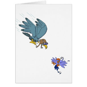Falcon with goggles