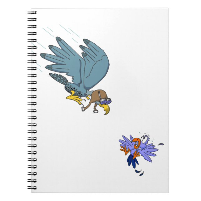 Falcon with goggles notebook (Front)