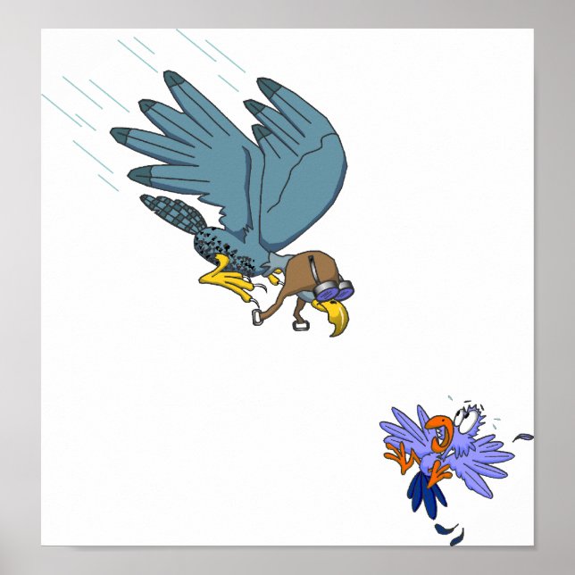 Falcon with goggles poster (Front)