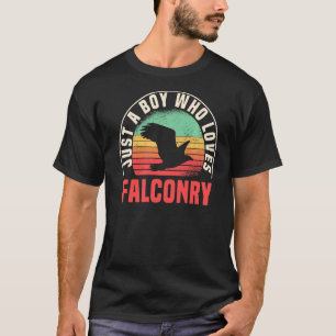 Falconer Falconry Retro Vintage Gamehawking Hawker T-Shirt