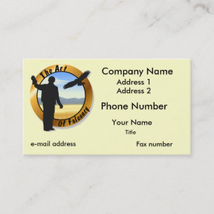 Falconer Medallion Round Business Card