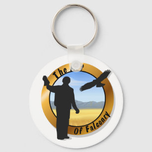 Falconer Medallion Round Keychain