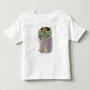 Falconer with companion and pet cheetah, from the toddler t-shirt