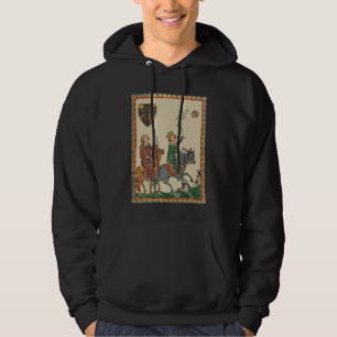Falconry, 14th Century Codex Manesse Hoodie