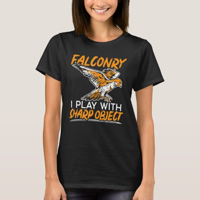 Falconry Falcon  Hunting Master Falconer 1 T-Shirt (Front)