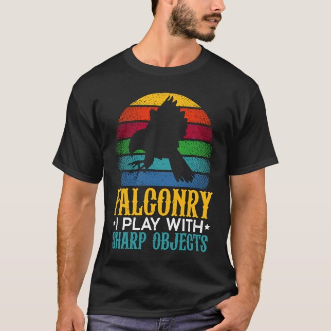 Falconry Falconing Bird  Ornithology Falcon T-Shirt (Front)