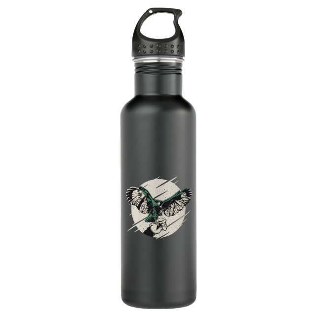 Falconry hawk 710 ml water bottle (Front)