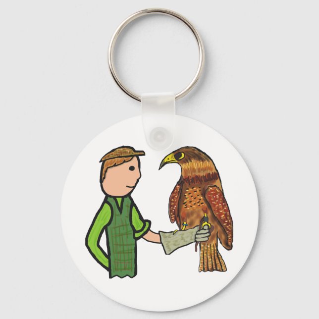 Falconry Keychain (Front)