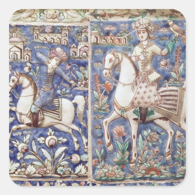 Falconry Square Sticker (Front)