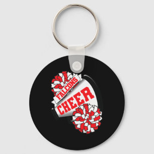 Falcons Cheer Ck To School Cheerleading Spirit R  Keychain