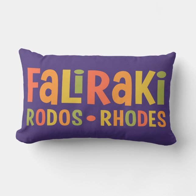Faliraki Rhodes throw pillows (Front)