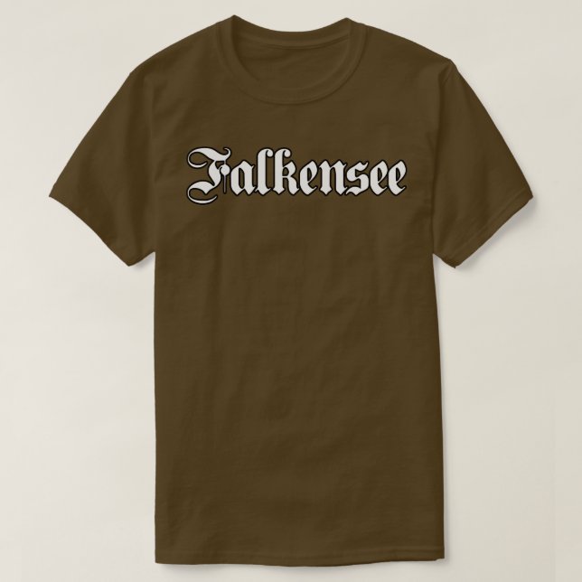 Falkensee written with gothic font T-Shirt (Design Front)