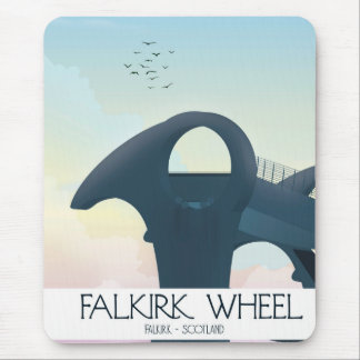 Falkirk Wheel,Scotland travel poster Mouse Pad