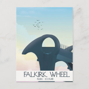 Falkirk Wheel,Scotland travel poster Postcard