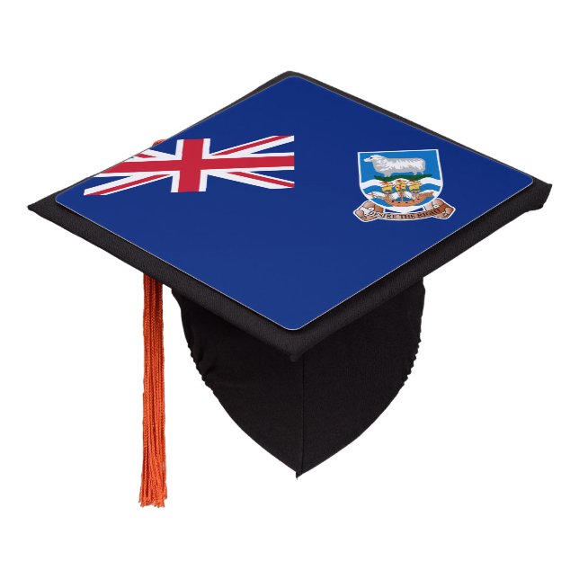 Falkland Islander flag Graduation Cap Topper (Angled)