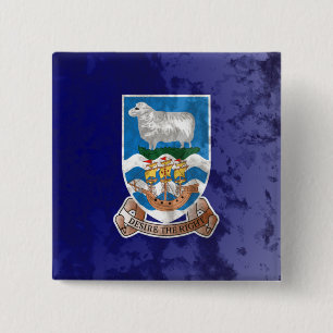 Falkland Islands 2 Inch Square Button