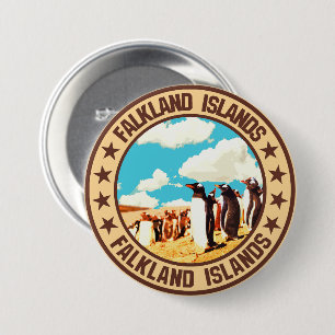 Falkland Islands 3 Inch Round Button