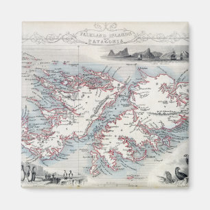 Falkland Islands and Patagonia, from a Series of W Magnet