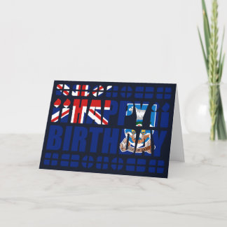 Falkland Islands Flag Birthday Card