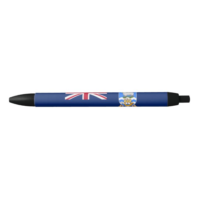 Falkland Islands Flag Black Ink Pen (Front)