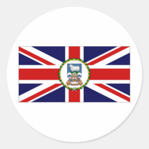 Falkland Islands Flag Classic Round Sticker