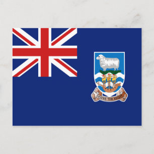 Falkland Islands Flag Postcard