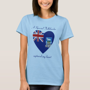 Falkland Islands Flag Sweetheart T-Shirt