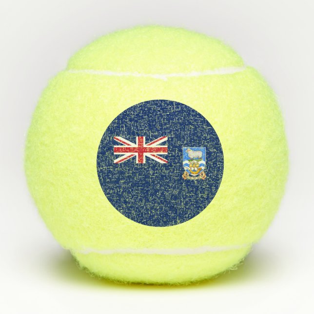 Falkland Islands Flag Tennis Balls (Front)