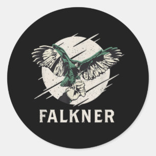 Falkner I Falconry Hunting Bird of Prey Hunting Classic Round Sticker