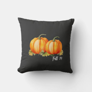Fall '24 Pumpkins Throw Pillow