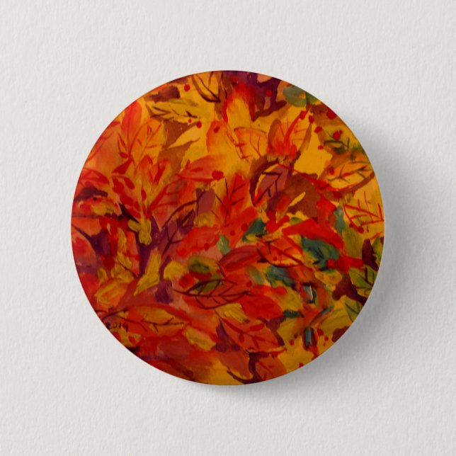 Fall 2 Inch Round Button (Front)