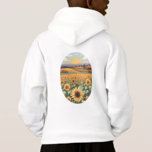 Fall 2 sunflowers, scenery, autumn, harvest