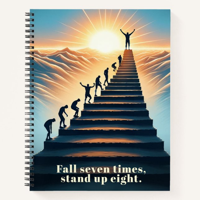 Fall 7 Times Stand Up 8 Notebook (Front)