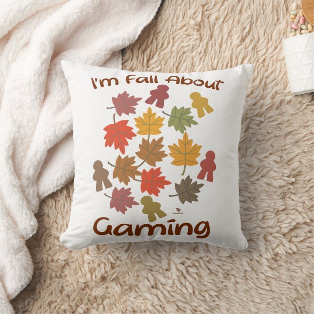 Fall About Gaming Hobby Gamer Art Throw Pillow (Blanket)