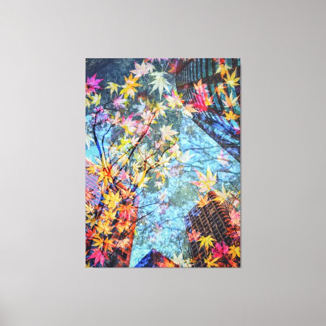 Fall Abstract Canvas Print (Front)