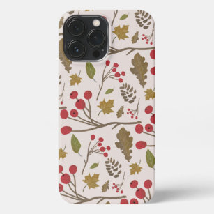 Fall aesthetic leaves foliage brown green orange iPhone 13 pro max case