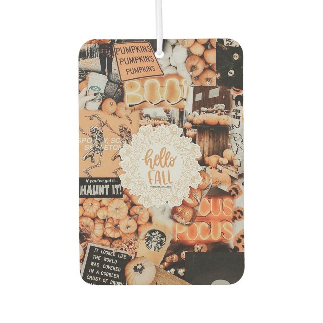Fall Aesthetics Collage Air Freshener (Front)