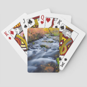 Fall along Lundy Creek, California Playing Cards