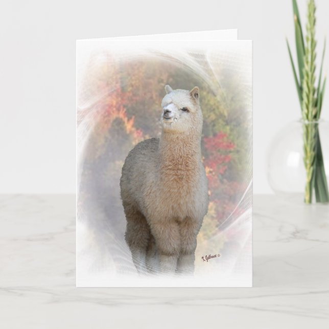 Fall Alpaca Card (Front)