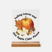 Fall and Apple Cider Sign