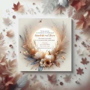 Fall and Autumn Wedding Invitation