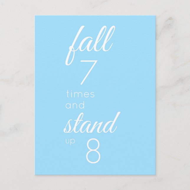 Fall and Stand Postcard (Front)