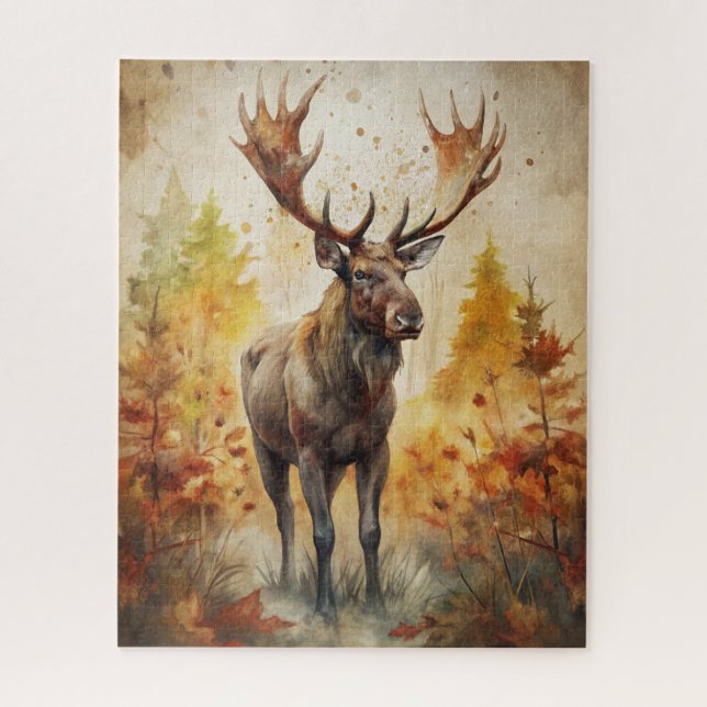 Fall Animal Puzzle (Vertical)