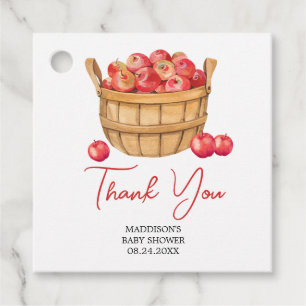 Fall Apple Basket Baby Shower Favour Tags