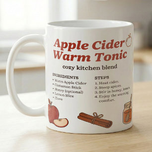 Fall Apple Cider Tonic Simple Recipe Coffee Mug