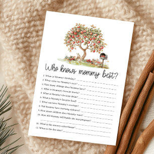 Fall Apple of our Eyes Who Knows Mommy Best Game
