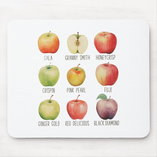 Fall Apple Picking Apple Orchard Boho Farm Fesh To Mouse Pad (Front)
