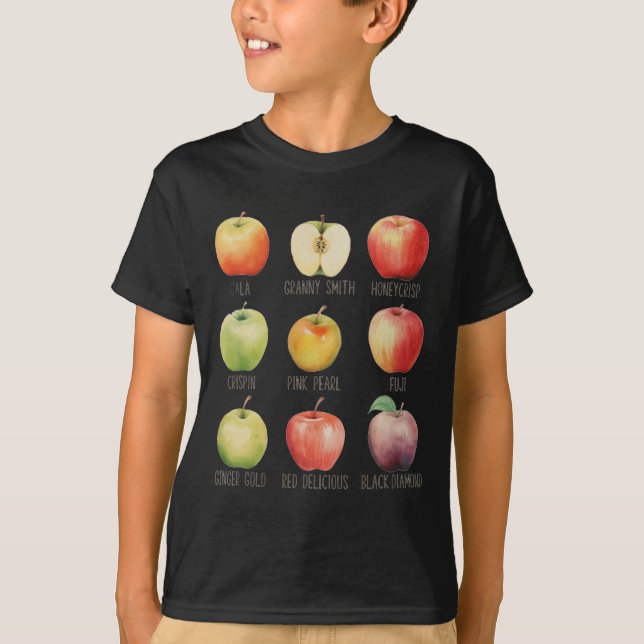 Fall Apple Picking Apple Orchard Boho Farm Fesh To T-Shirt (Front)