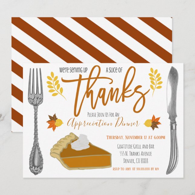 Fall Appreciation Invitation (Front/Back)