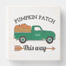 Fall Art Pumpkin Patch Old Vintage Farm Truck Art
